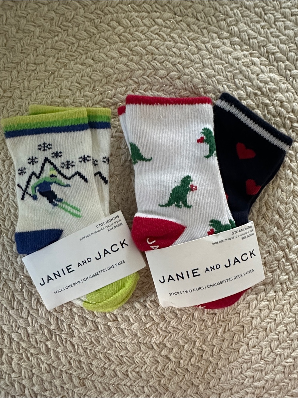 Janie and Jack Baby Socks - Super Cute Trio NWT
